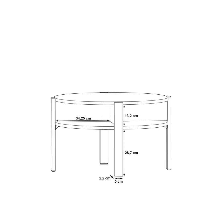 Stolić za kavu INAR, smeđi