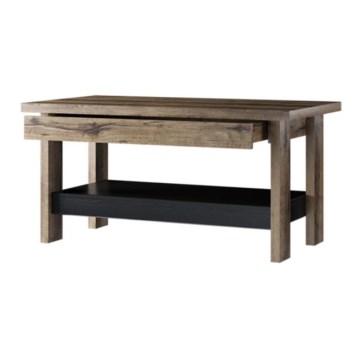 Stolić za kavu LANDU 50x100 cm samostanski hrast/crna