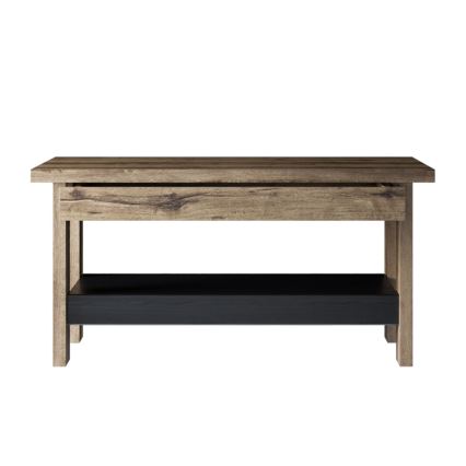 Stolić za kavu LANDU 50x100 cm samostanski hrast/crna