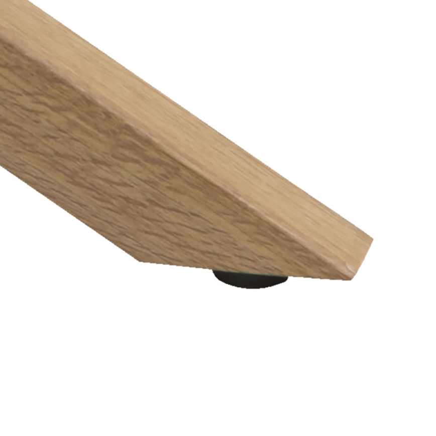 Stolić za kavu LUCA 82 cm, prozirno staklo/hrast