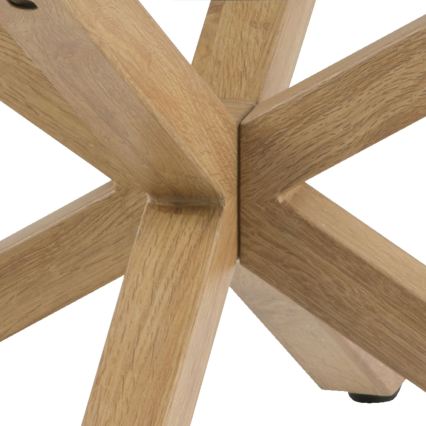 Stolić za kavu LUCA 82 cm, prozirno staklo/hrast