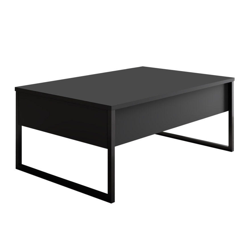 Stolić za kavu LUXE 40x90 cm antracit/crna