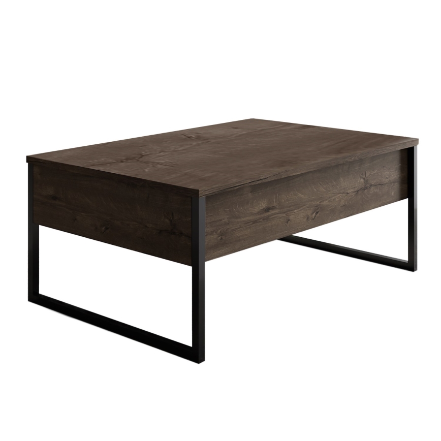 Stolić za kavu LUXE 40x90 cm orah/crna