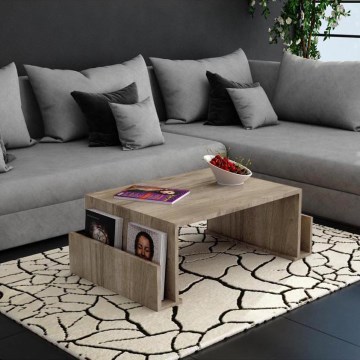 Stolić za kavu MAGAZIN 37x95 cm smeđa