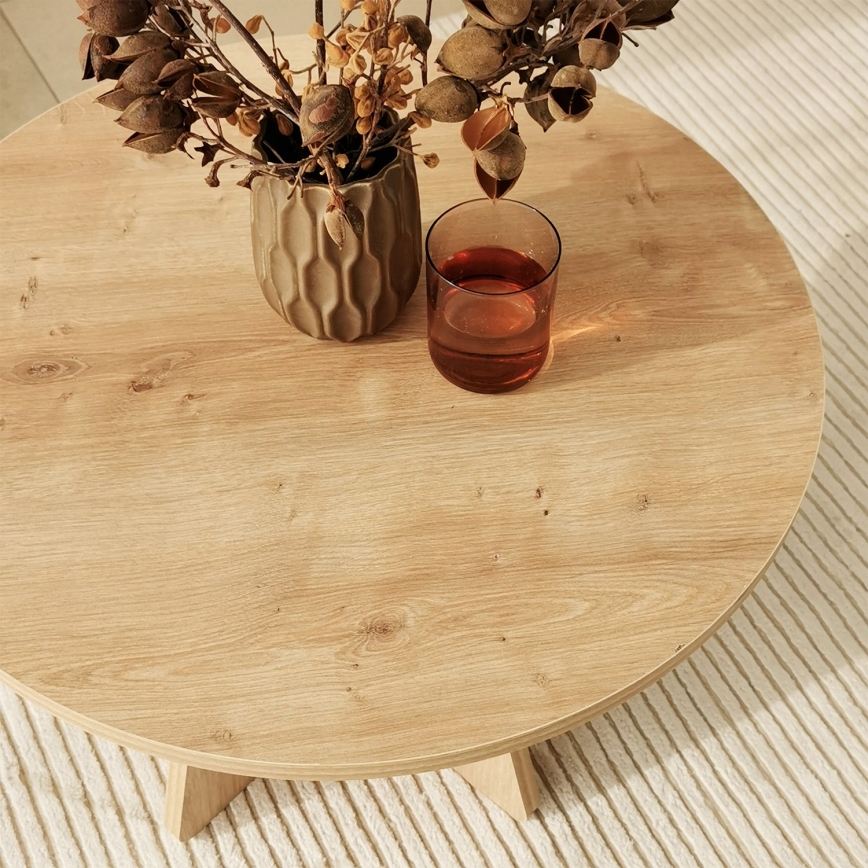 Stolić za kavu MUSHROOM 40x60 cm hrast safir