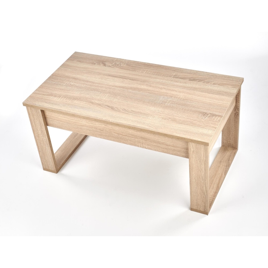 Stolić za kavu s ladicama NEA 52x110 cm bež/hrast sonoma