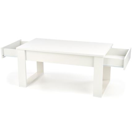 Stolić za kavu s ladicama NEA 52x110 cm bijela