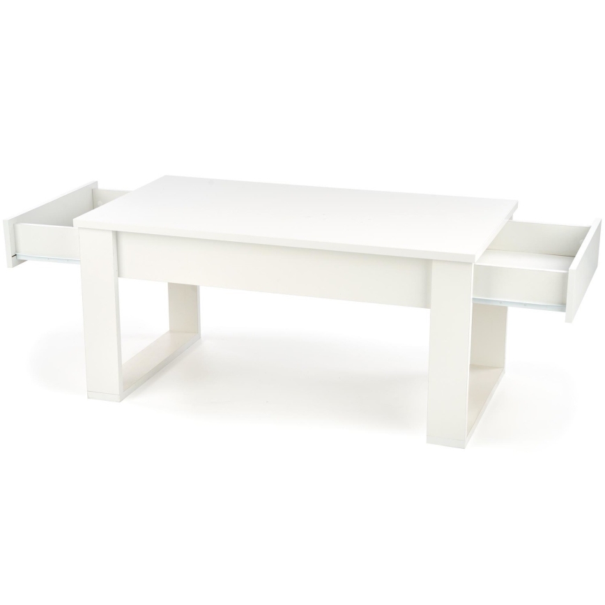 Stolić za kavu s ladicama NEA 52x110 cm bijela
