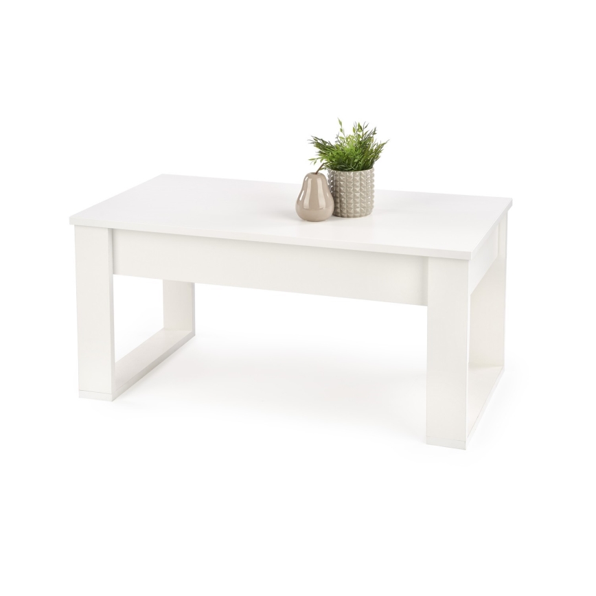 Stolić za kavu s ladicama NEA 52x110 cm bijela