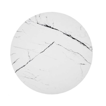 Stolić za kavu NUBIRA 41x60 cm crna/dekor mramora