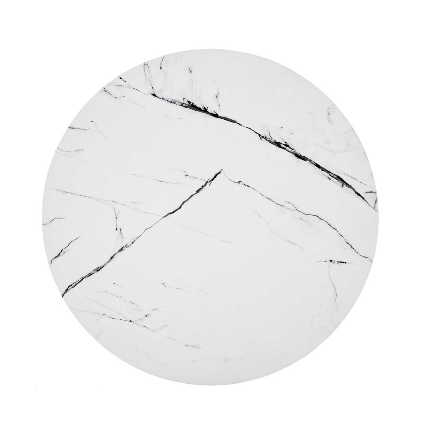 Stolić za kavu NUBIRA 41x60 cm crna/dekor mramora