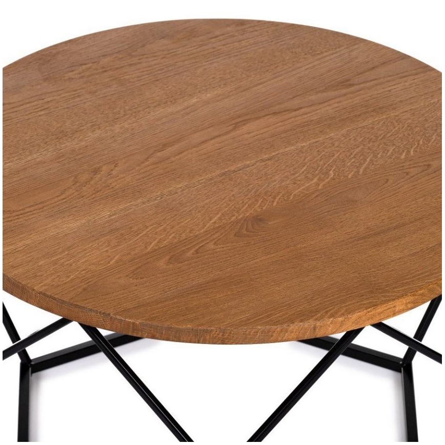 Stolić za kavu OAKLOFT 40x70 cm crna/hrast