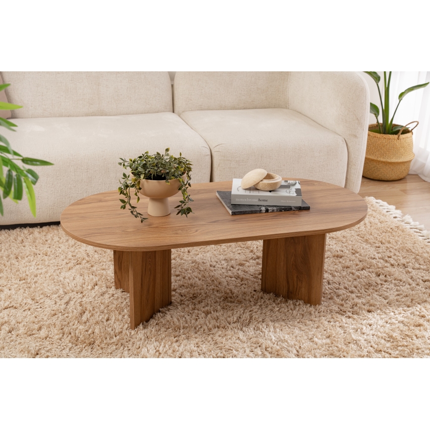 Stolić za kavu OVAL 60x120 cm smeđa