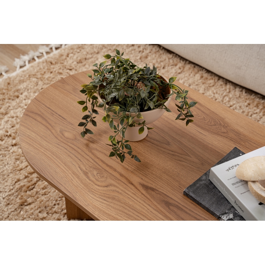 Stolić za kavu OVAL 60x120 cm smeđa