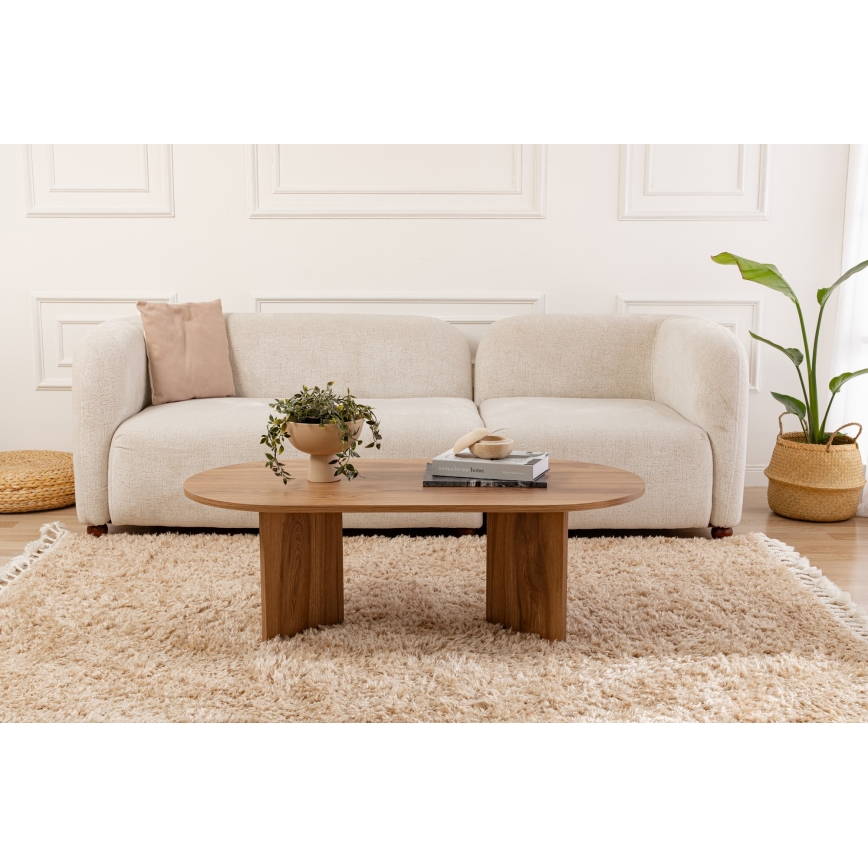 Stolić za kavu OVAL 60x120 cm smeđa