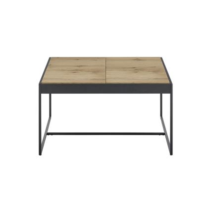 Stolić za kavu PULSE 83x83 cm hrast/crna