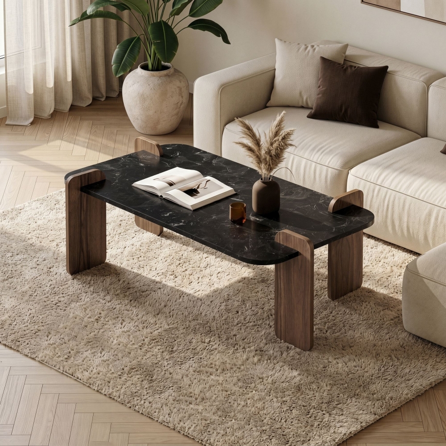Stolić za kavu PURO 120x60 cm orah/crna