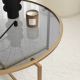 Stolić za kavu SUNCE 40x83 cm zlatna/prozirna