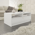 Stolić za kavu TIRENO 40x100 cm bijela