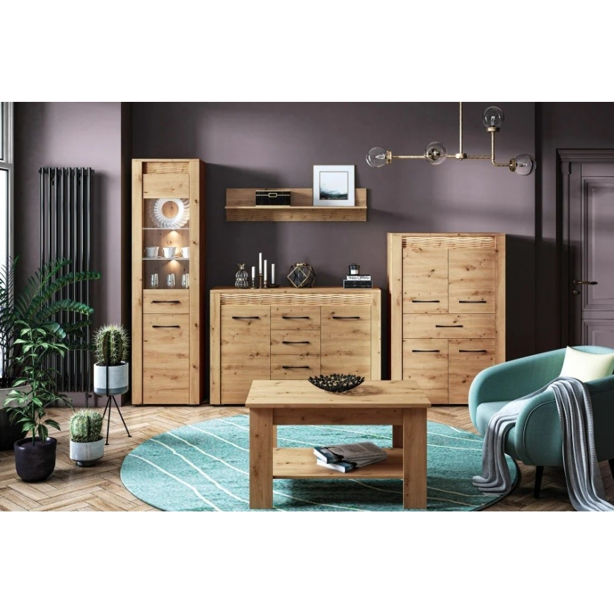 Stolić za kavu VANCO 57x96 cm hrast artisan