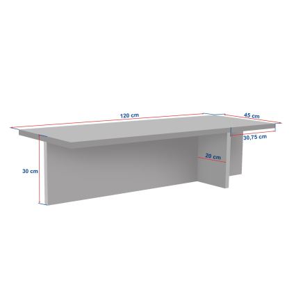 Stolić za kavu VERUM 120x45 cm bež