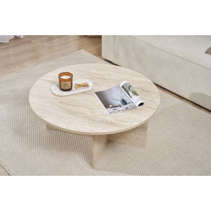 Stolić za kavu VERUM, promjer 90 cm, bež