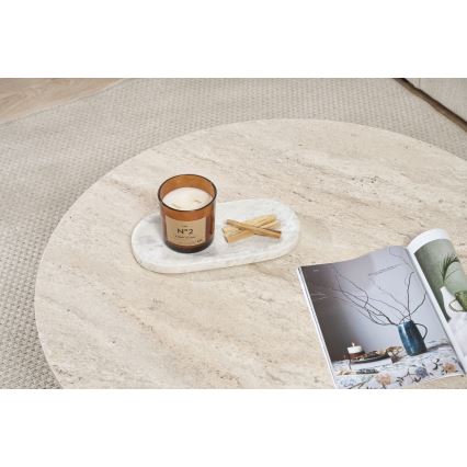 Stolić za kavu VERUM, promjer 90 cm, bež