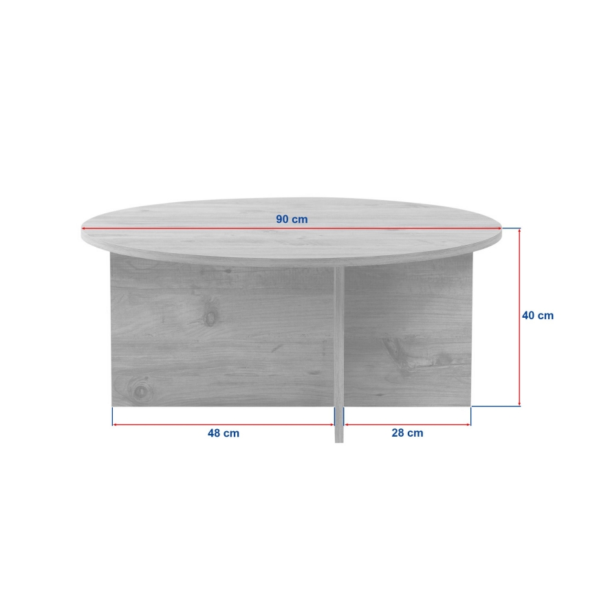 Stolić za kavu VERUM, promjer 90 cm, bež