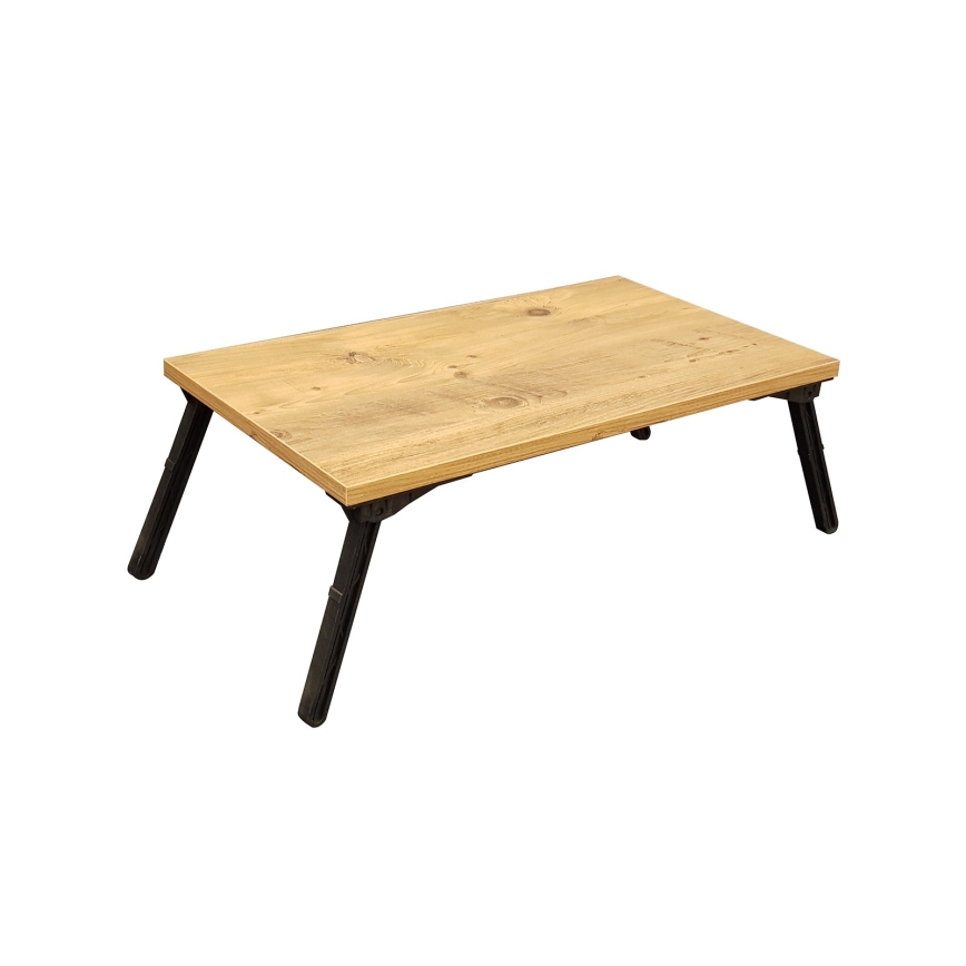 Stolić za krevet GUSTO 24,5x60 cm bež/crna