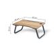 Stolić za krevet SEHPA 20x60 cm breza smeđa/crna