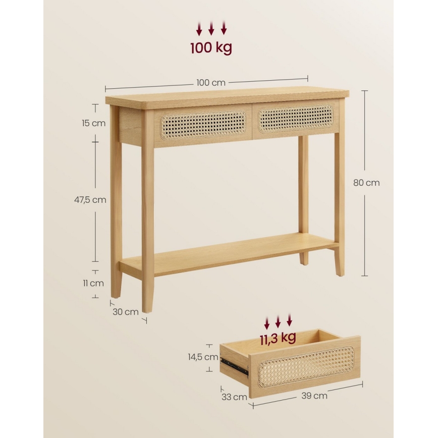 Stolić za odlaganje FALKO smeđi