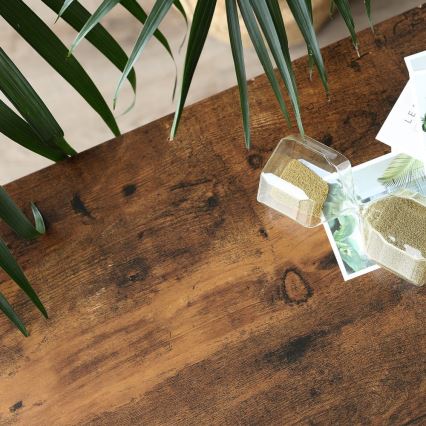 Stolić za odlaganje LUVOR, smeđa/crna