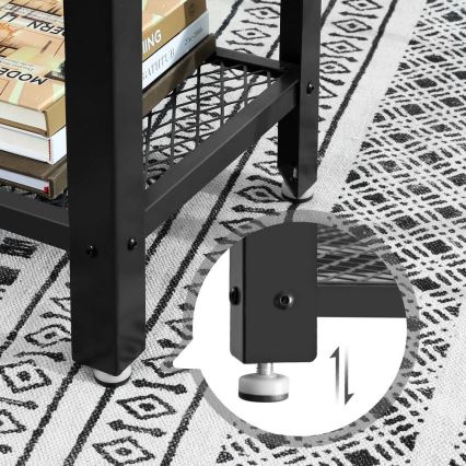 Stolić za odlaganje LUVOR, smeđa/crna