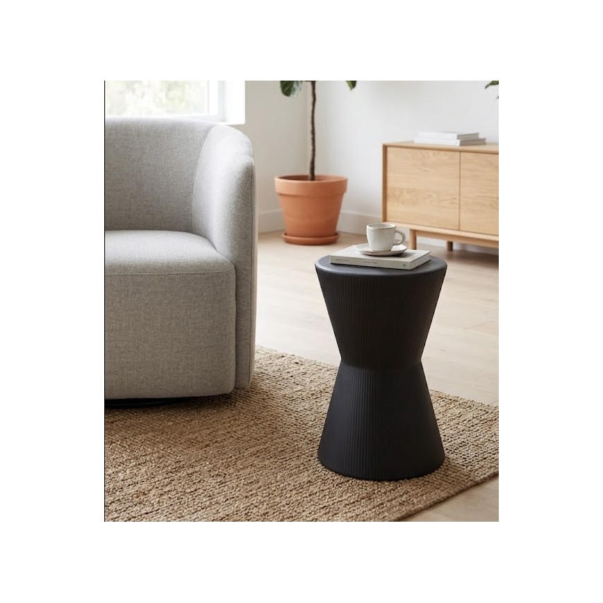 Stolić za odlaganje PETIT, promjer 29 cm, crni