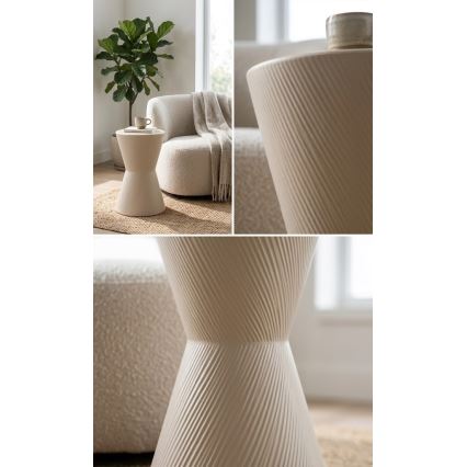 Stolić za odlaganje PETIT, promjer 29 cm, krem