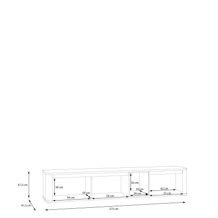 Stolić za televizor INAR smeđa/smeđa
