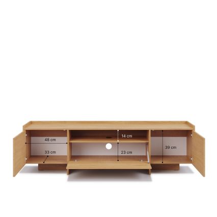 Stolić za televizor KEMI 197x57 cm hrast cremona