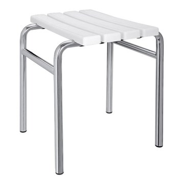 Stolica 44x45 cm srebrna/bijela