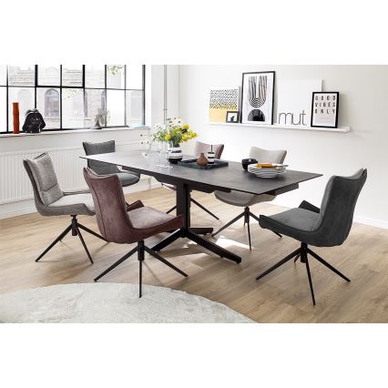 Stolica ZAIRA, 1 kom, smeđa/crvena