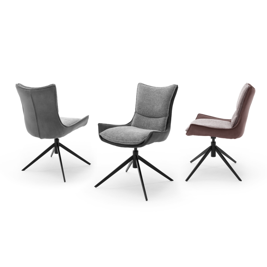 Stolica ZAIRA, 1 kom, smeđa/crvena