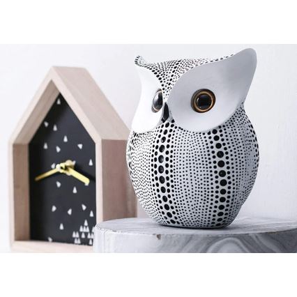 Stolna dekoracija 15 cm bijela/crna