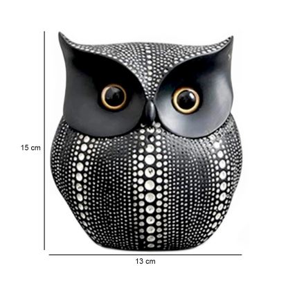 Stolna dekoracija 15 cm, crna