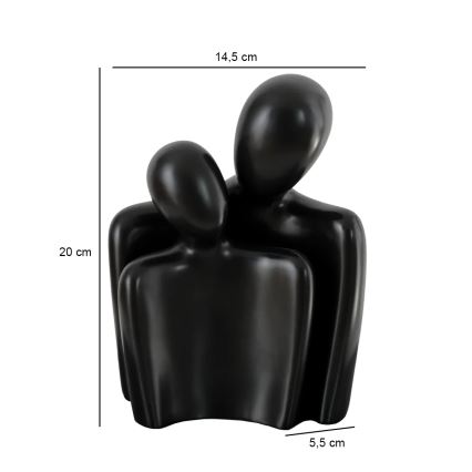 Stolna dekoracija 20x5,5x14,5 cm crna