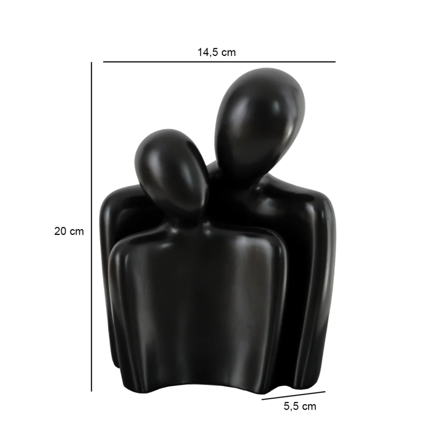 Stolna dekoracija 20x5,5x14,5 cm crna