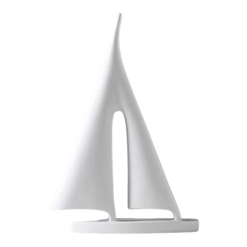 Stolna dekoracija 21 cm smola/bijela