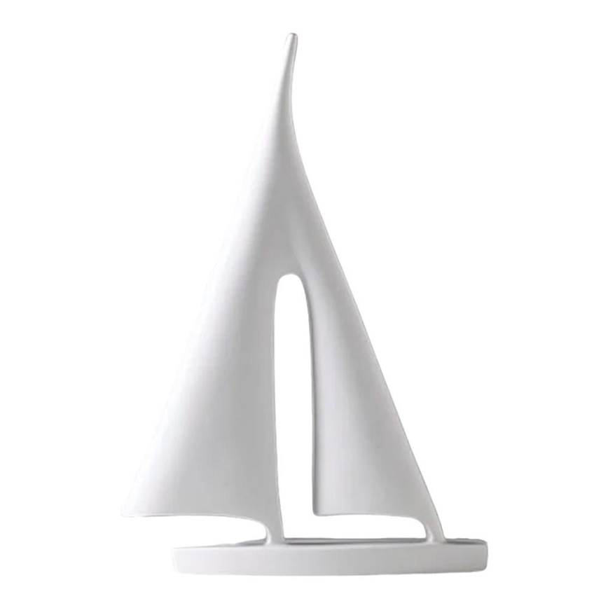 Stolna dekoracija 28 cm smola/bijela