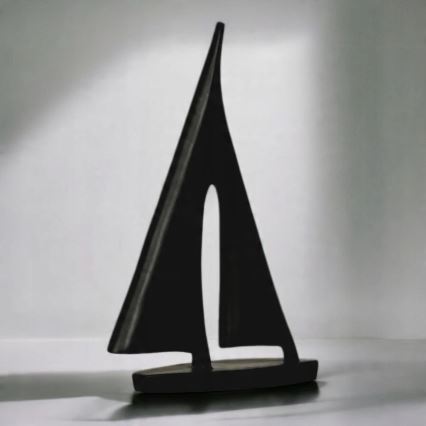 Stolna dekoracija 28 cm smola/crna