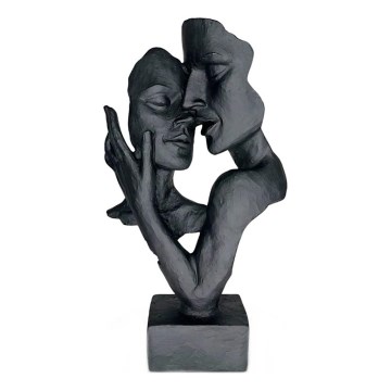 Stolna dekoracija 29x9x17 cm smola/crna
