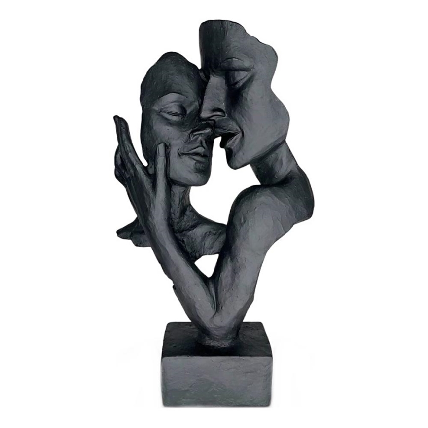 Stolna dekoracija 29x9x17 cm smola/crna