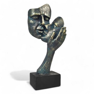 Stolna dekoracija 35x22x13 cm smola/patina